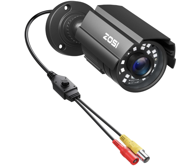 ZOSI 1080P CCTV Camera Outdoor Indoor Hybrid 4 in 1 HD TVI/CVI/AHD/CVBS Home Security Cameras System,Night Vision,Waterproof Metal Housing Bullet Cam For 960H,720P,1080P,5MP,4K analog Surveillance DVR